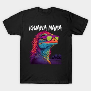 Iguana Mama Synthwave T-Shirt